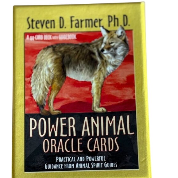 Power Animal Oracle Cards Steven D. Farmer 44-Card Deck No Guidebook - Picture 2 of 5